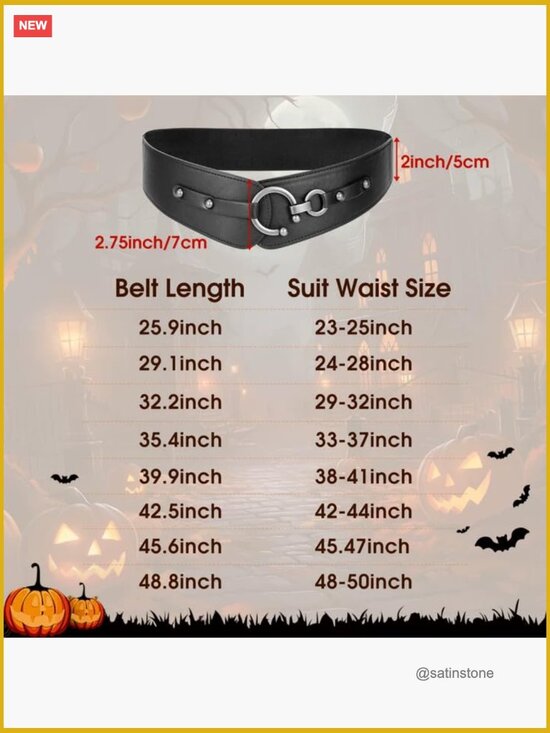 Wide Elastic Stretch Belt with Interlock Buckle - Faux Leather main image 4
